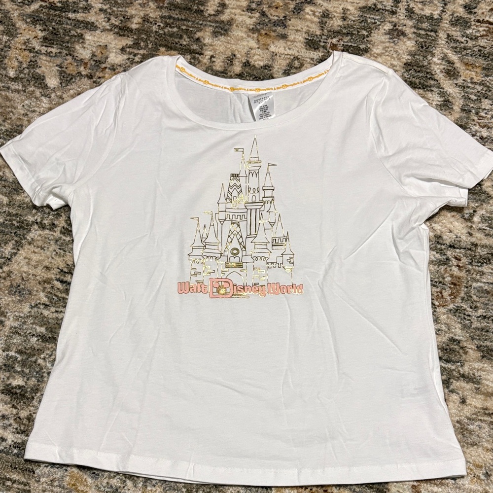 Disney White T-Shirt with Castle Logo